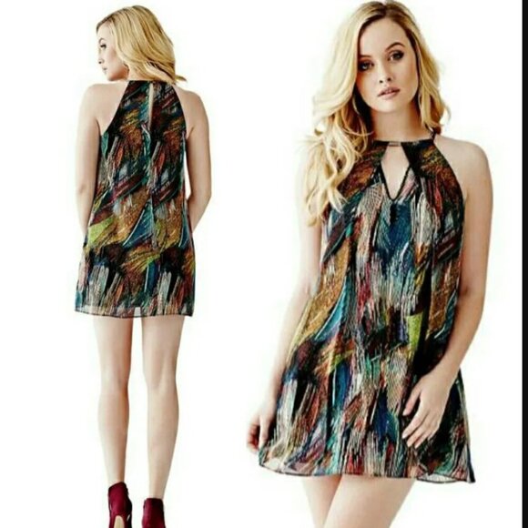 Guess Dresses & Skirts - Guess Sleeveless Trapeze Short Dress Size Small